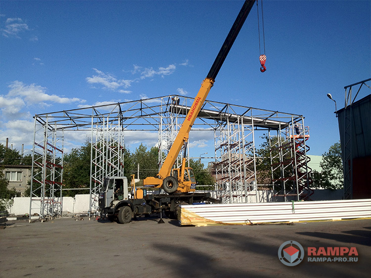 Самонесущий склад на 2100 паллетомест