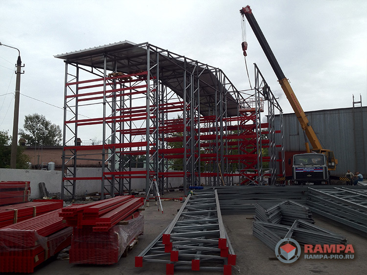 Самонесущий склад на 2100 паллетомест
