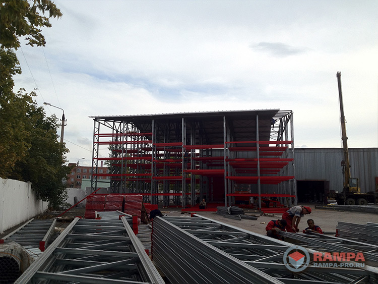Самонесущий склад на 2100 паллетомест