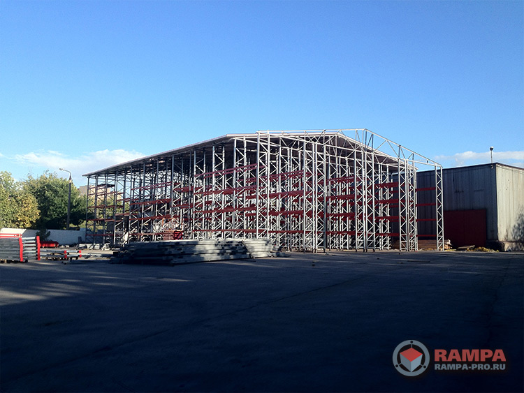 Самонесущий склад на 2100 паллетомест